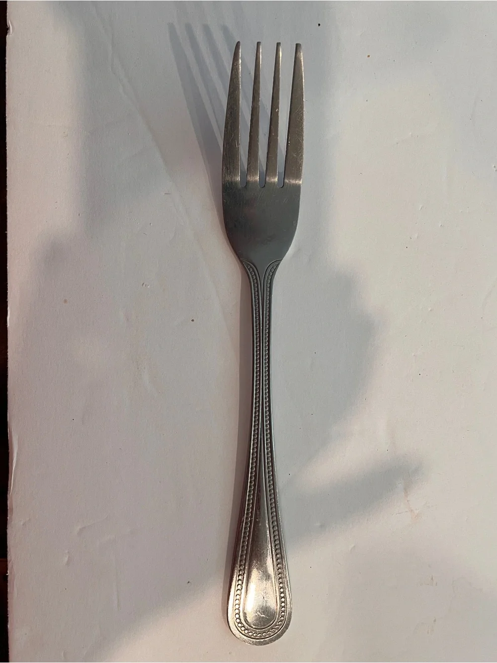 Libertyware Stainless Steel Primrose Dinner Forks with Beaded Handle - Set of 7